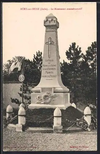 AK Méry-sur-Seine, Le Monument commémoratif