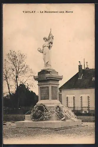 AK Vaulay, Le Monument aux Morts