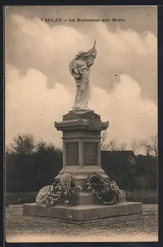 AK Vaulay, Le Monument aux Morts