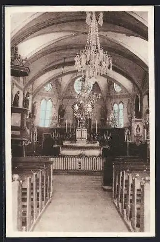 AK Lentilles, L`intérieur de l`église, XIIIe siècle