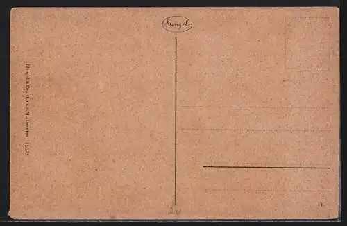 AK Danzig, Altar der Marienkirche mit 500 jähr. Leuchter