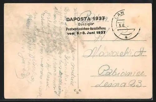 AK Danzig, Triptichon Jüngstes Gericht i. d. Marienkirche
