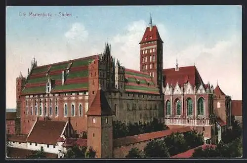 AK Marienburg, Südansicht der Burg