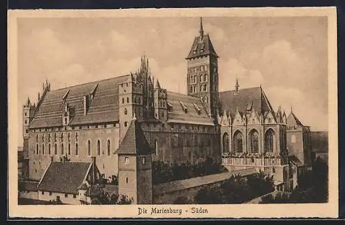 AK Marienburg, Südansicht der Burg