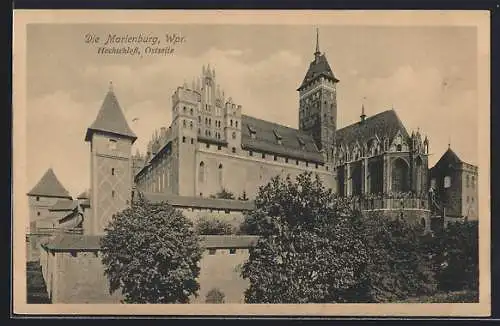 AK Marienburg, Ostseite vom Hoch-Schloss