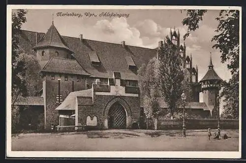 AK Marienburg, Blick auf den Schlosseingang