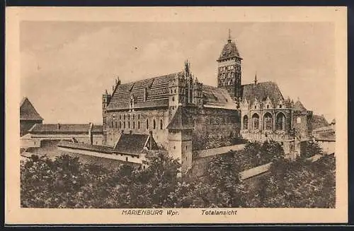 AK Marienburg, Totalansicht der Burg