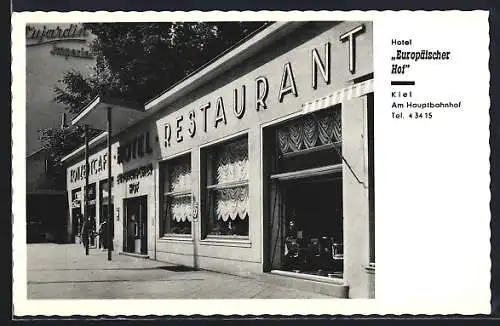 AK Kiel, Hotel Europäischer Hof am Hauptbahnhof