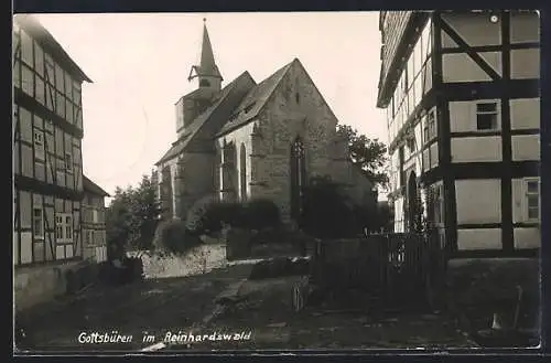 AK Gottsbüren /Reinhardswald, Blick in den Ort