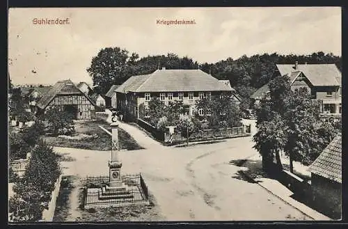 AK Suhlendorf, Blick auf das Kriegerdenkmal