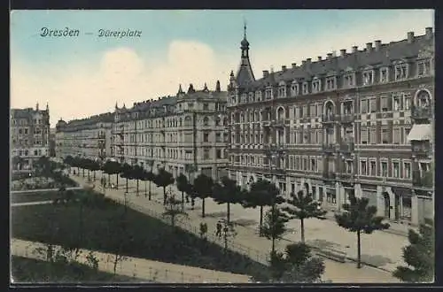 AK Dresden, Blick auf den Dürerplatz