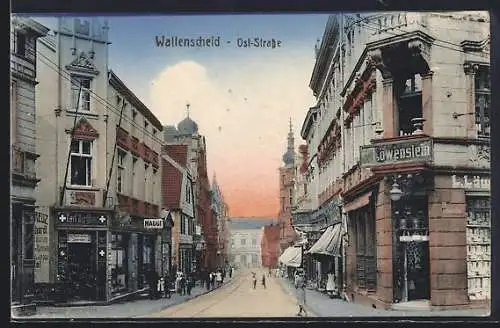 AK Wattenscheid, Ost-Strasse mit Geschäften