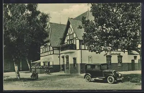AK Ahausen / Rotenburg, Gasthaus Zur Römerschanze von H. Bartels, Auf der Bünte