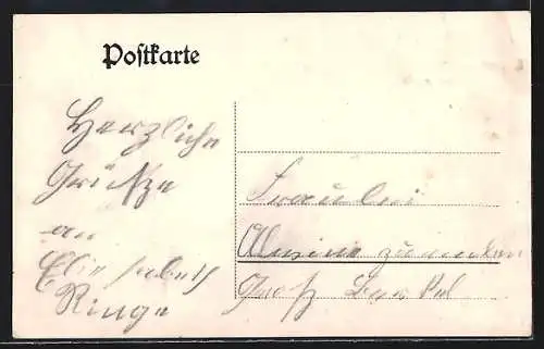 AK Gross-Berkel, Gasthaus Ringe, Totalansicht