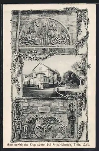 AK Engelsbach b. Friedrichroda, Hotel zum Paradiesgarten