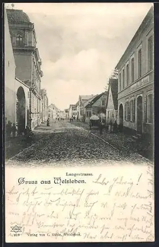 AK Welsleben, Partie in der Langestrasse