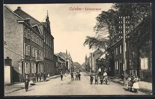 AK Opladen, Kinder in der Kölnerstrasse