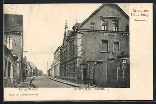 AK Löderburg, Kaiserliches Postamt in der Langestrasse