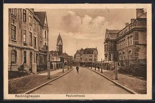 AK Recklinghausen, Partie in der Paulusstrasse