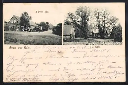 AK Hahn / Rastede, Gasthaus Hahner Hof und Gut Hahn