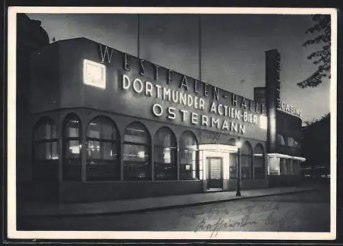 AK Hamburg-St.Pauli, Restaurant Westfalen-Halle, Bes. Georg Ostermann, Reeperbahn