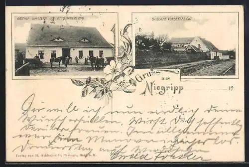 AK Niegripp, Gasthof zum Stern, Inh. Otto Haberland