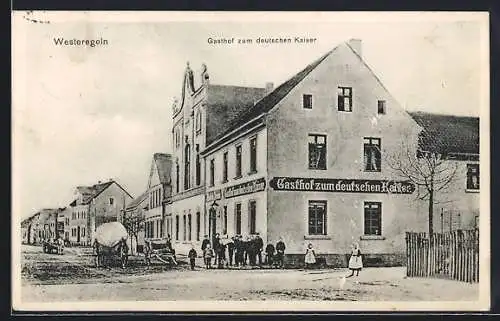 AK Westeregeln, Gasthof zum deutschen Kaiser