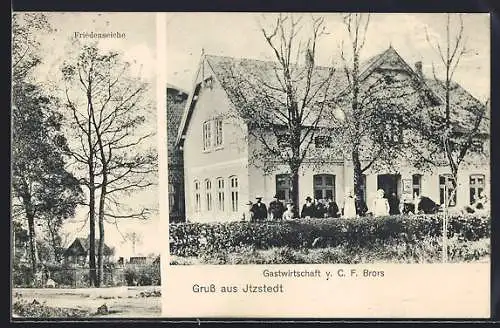 AK Itzstedt, Gasthaus, Friedenseiche