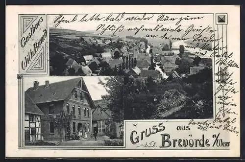 AK Brevörde, Gasthaus v. Wil. Brand, Gesamtansicht