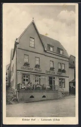 AK Lutzerath /Eifel, Gasthof und Pension Eifeler Hof, Inh. Jac. Maas