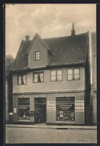 AK Itzehoe, An- und Verkauf von Herren- und Kindergarderoben, Strasse Sandberg 31