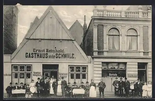 AK Neumünster, Gasthaus an der Schwale von Ernst Reinhold