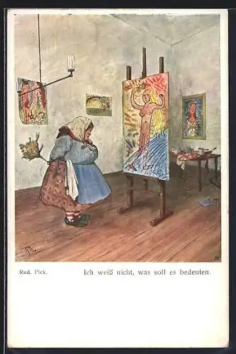 Künstler-AK Rudolf Pick: Ich weiss nicht, was soll es bedeuten, Bauhaus