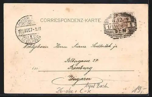 Künstler-AK sign. Arpad Basch: Luzern, Blick auf die Stadt