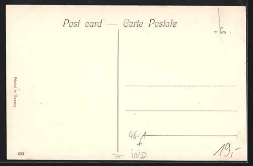 AK Calcutta, St. Andrew`s Church, Dalhousie Square, Strassenbahn