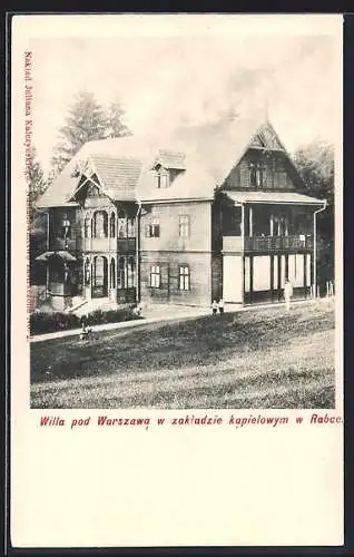 AK Rabka-Zdroj, Willa pod Warszawa w zakladzie kapielowyn