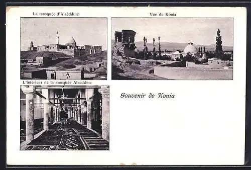 AK Konya, La mosquée d`Alaeddine, Vue due Konia