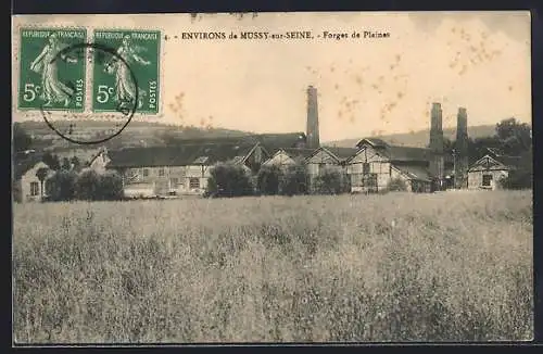 AK Mussy-sur-Seine, Forges de Plaines