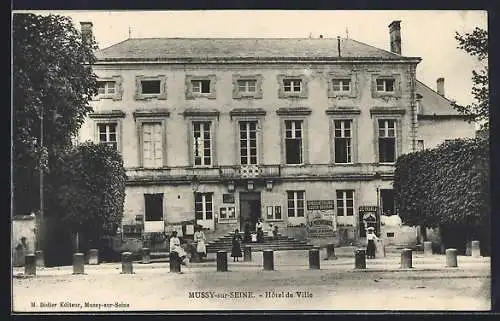 AK Mussy-sur-Seine, Hôtel de Ville