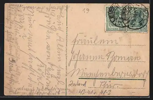 AK Leipzig, Wohnungsnot während der Leipziger Messe, Grammophon im Freien