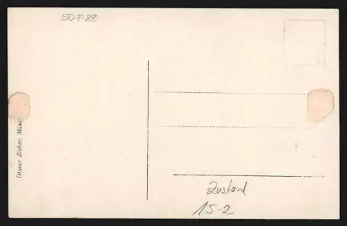 AK München, Fernfahrt des Zeppelins Z I., 1. April 1909