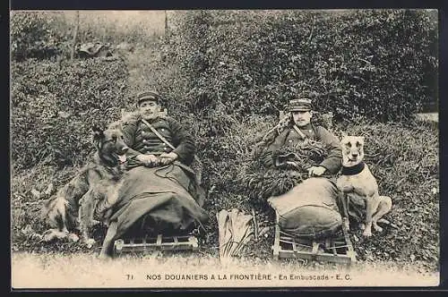 AK Douaniers a la Frontière, En Embuscade