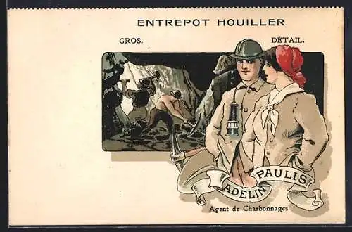 AK Adelin Paulis, Agent de Charbonnages