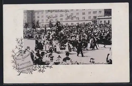 AK Wien, Kaiser-Jubiläums- u. V. österreich. Bundesschiessen 1898