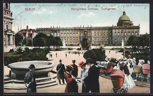 AK Berlin, Spreewälderinnen im Lustgarten