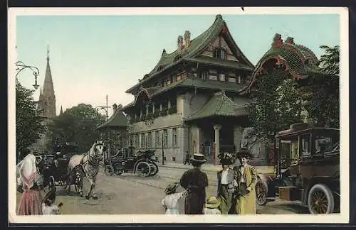 AK Berlin, Vor dem Zoologischen Garten, Kaiser Wilhelm I. Gedächtniskirche