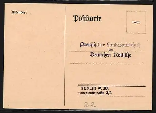 AK Wohlfahrtsbriefmarken 1926 zu Gunsten der Deutschen Nothilfe