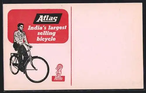 AK Reklame für Atlas-Fahrräder