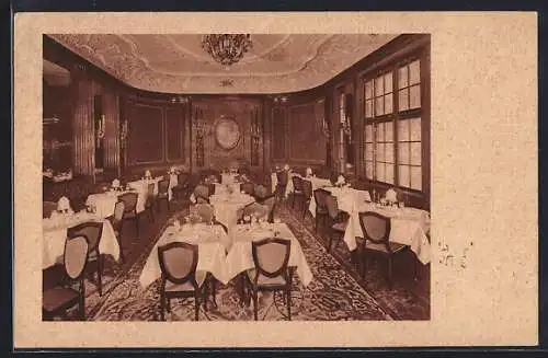 AK Berlin-Charlottenburg, Kurfürstendamm, Gasthaus und Weinstuben Kempinski, im Gastraum