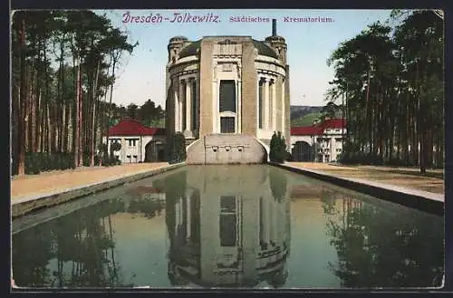 AK Dresden-Tolkewitz, Städtisches Krematorium